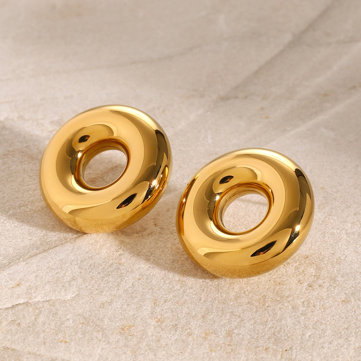 Chunky Gold Hoop Earrings for Women