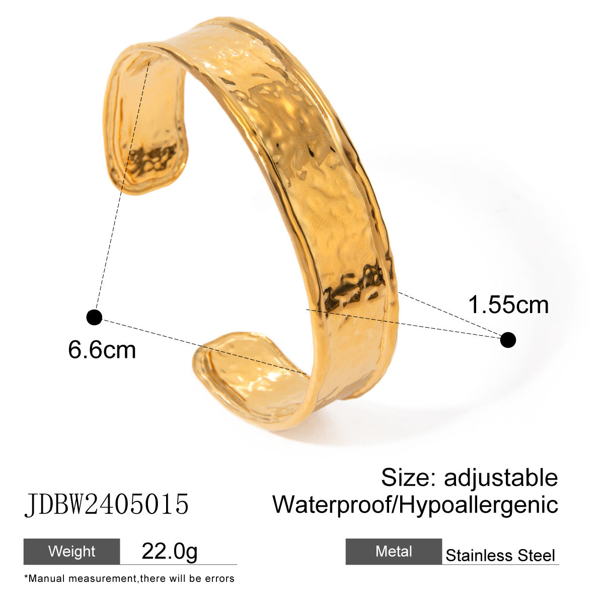 Gold Chunky Cuff Bracelets for Women Irregular Minimalist Statement Bangle Bracelets Set Open Wide Bangle Arm Cuff Upper Arm Punk Jewelry
