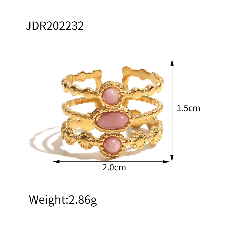 Chunky Knuckle Rings for Women Plated Crystal Zirconia Ring Stacked Opening Adjustable Rings Liquid Irregular Ring Set Prom Jewelry