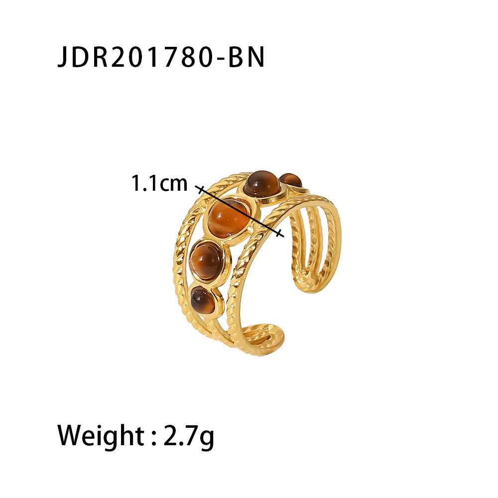 Chunky Knuckle Rings for Women Plated Crystal Zirconia Ring Stacked Opening Adjustable Rings Liquid Irregular Ring Set Prom Jewelry