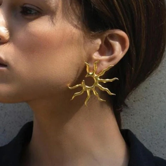 Gold Stainless Steel Earrings for Women